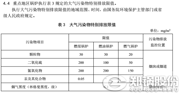 廣西燃煤鍋爐燃氣鍋爐排放標(biāo)準(zhǔn)